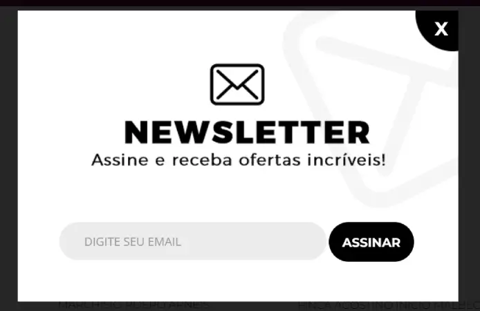 Modelo de email marketing com botão de chamada para ação